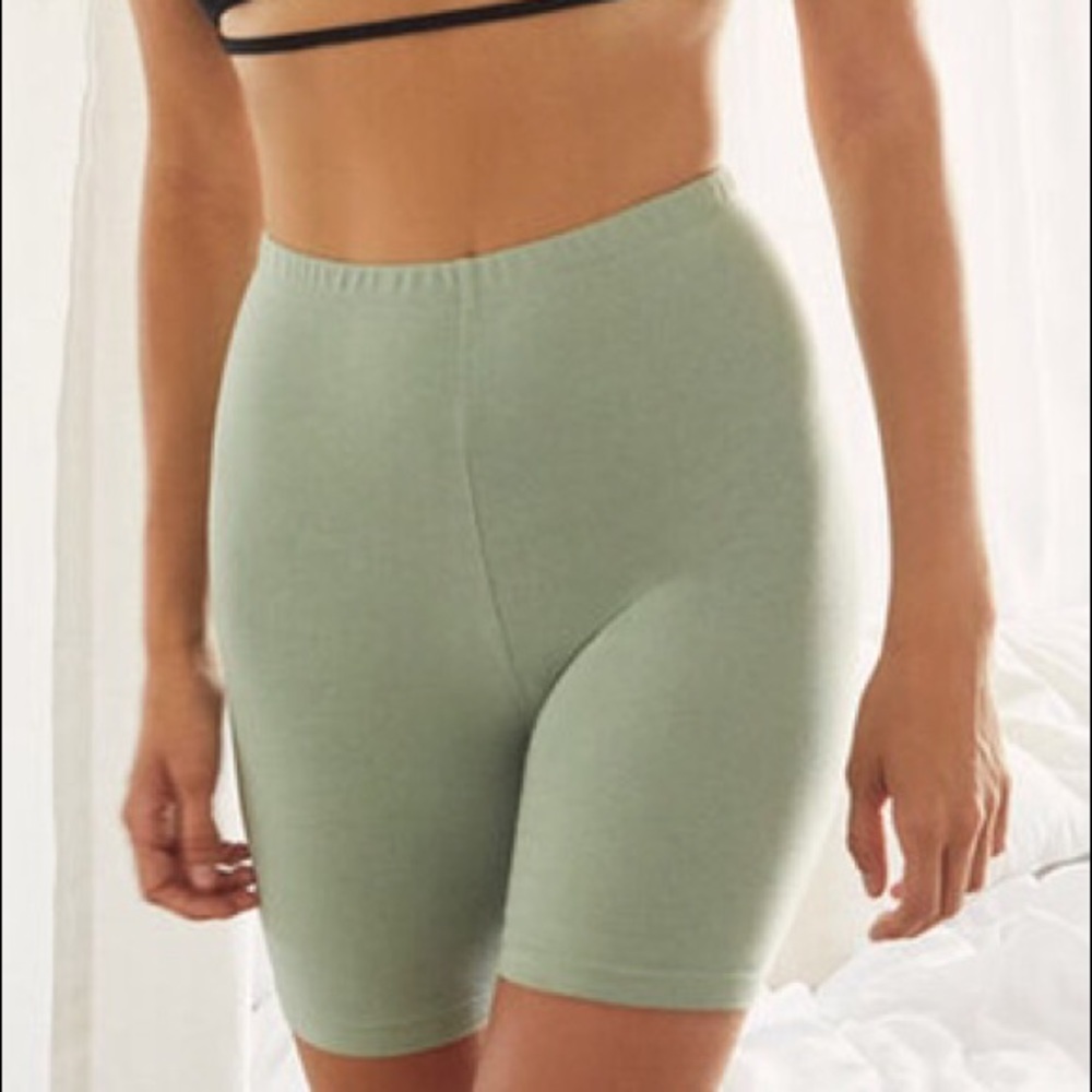 pacsun biker shorts green acid wash